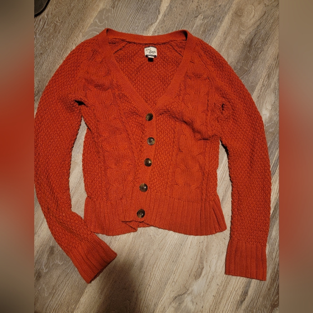 Bass Orange Cardigan